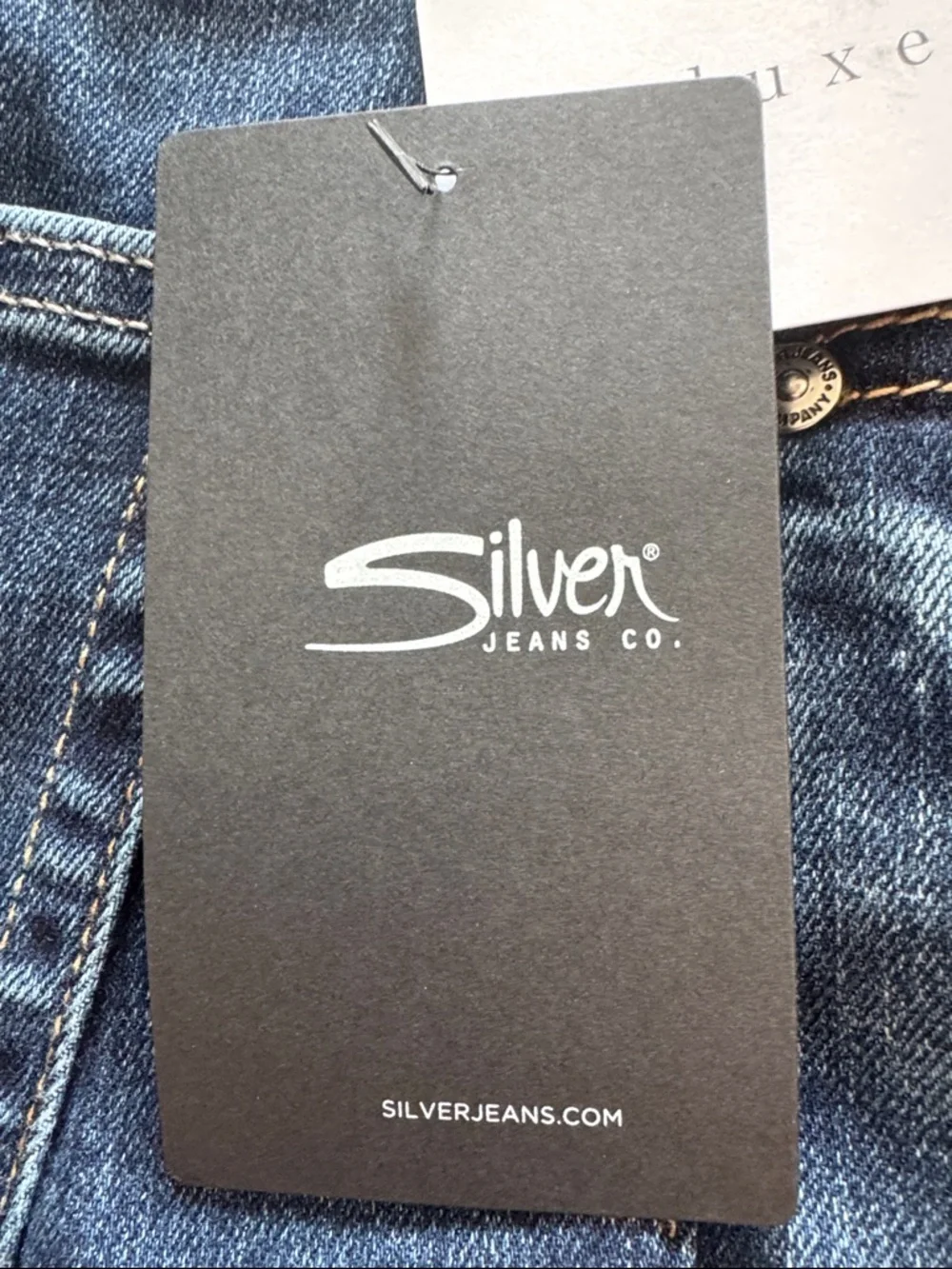 Silver Jeans Dark Blue High-Rise 70's Flare Isbister - Picture 7 of 8